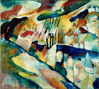 Landschaft mit Regen von Wassily Kandinsky